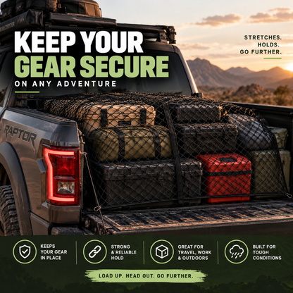 Adnvtrer - Elastic Safety Cargo Net