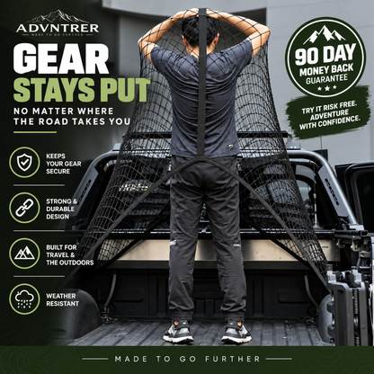 Adnvtrer - Elastic Safety Cargo Net